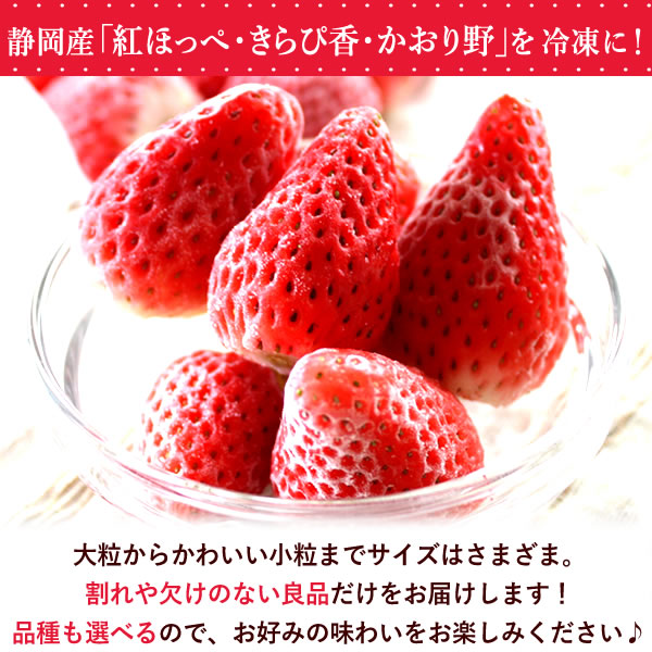 【期間限定】ひんやりストロベリー 1kg 国産 冷凍いちご 冷凍フルーツ 苺 イチゴ 静岡産 紅ほっぺ あきひめ 章姫 ひんやりストロベリー フルーツ スイーツ 国産 冷凍 苺 いちご アイス デザート フローズン 人気 おすすめ おやつ 大容量 夏 おいもや