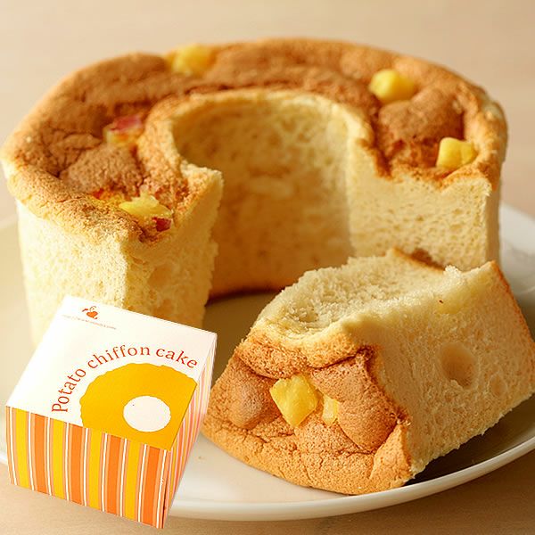 ホワイトデー ポテトシフォンケーキ 【ギフト プレゼント スイーツ お菓子 洋菓子 シフォンケーキ シフォン ケーキ ご褒美 お祝い 誕生日 お礼 内祝い お見舞い お世話になりました お供え 志 お年賀】
