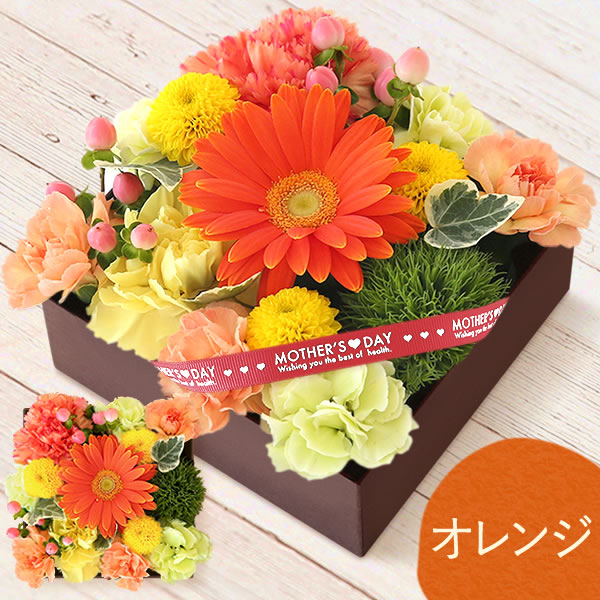 フラワー＆スイーツ　プレミアムボックスセット 母の日 プレゼント 花 生花 ギフト カーネーション ガーベラ フラワーアレンジメント ボックスフラワー フラワーボックス 花とスイーツ おしゃれ 可愛い 送料無料 スイーツ お菓子 洋菓子 ギフトセット おいもや