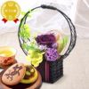 母の日 プレゼント 花 ギフト プリザーブドフラワー ガラスドーム ミニ インテリア リース 置き物 猫 バラ 一輪 花束 シャボン ソープ 枯れない かわいい 送料無料 スイーツ お菓子 和菓子 洋菓子 ギフトセット おいもや