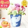 選べるムーミンギフトa＆スイーツセット 母の日 プレゼント 花 ギフト ムーミン ミイ スナフキン キャラクター バウムクーヘン プリザ プリザーブドフラワー 花とスイーツ アレンジ 送料無料 スイーツ お菓子 洋菓子 ギフトセット おいもや