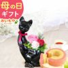 選べる3種！プリザーブドフラワー＆スイーツセット 【母の日 プレゼント 花 ギフト プリザーブドフラワー プリザ 薔薇 バラ ねこ 猫 かわいい おしゃれ 枯れない花 フラワーアレンジメント 送料無料 スイーツ お菓子 洋菓子 ギフトセット おいもや】
