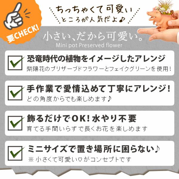 母の日 プレゼント 花 ギフト プリザーブドフラワー プリザ 造花 恐竜 ティラノサウルス 薔薇 バラ 一輪 置き物 インテリア 雑貨 ミニ 小さい かわいい おしゃれ 送料無料 スイーツ お菓子 和菓子 ギフトセット おいもや