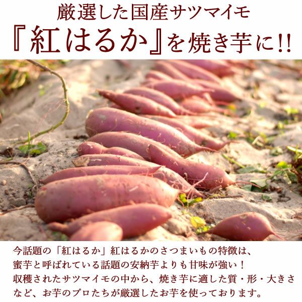紅はるかの焼き芋 (4本) 【送料無料 国産 焼きいも 焼芋 やきいも ヤキイモ 紅はるか べにはるか ベニハルカ さつまいも サツマイモ 薩摩芋 スイーツ 個包装 冷凍 冷やし 冷やし焼き芋 冷凍焼き芋 ひんやりスイーツ】