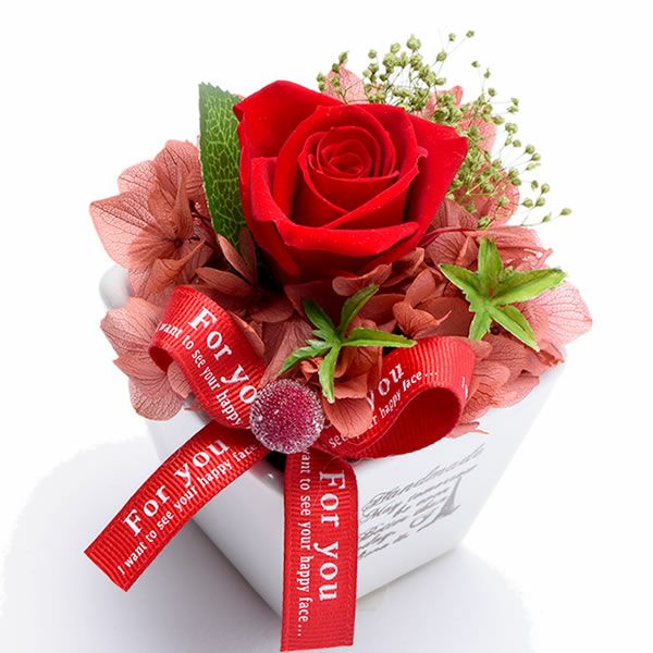 母の日 プレゼント 花 ギフト プリザーブドフラワー 薔薇 バラ バウムクーヘン バウム 紅茶 送料無料 スイーツ お菓子 洋菓子 ギフトセット おいもや