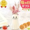 猫一輪挿し＆お芋チョコどら焼き (3個) 【母の日 プレゼント 花 ギフト 猫 ねこ 猫好き インテリア 雑貨 一輪挿し 花瓶 フラワーベース ペン立て 実用的 玄関 置物 花とスイーツ チョコ どら焼き 送料無料 スイーツ お菓子 和菓子 洋菓子 ギフトセット おいもや】