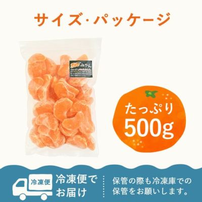 冷凍みかん (500g) 【三ケ日みかん 三ヶ日みかん みかん ミカン スイーツ 果物 くだもの デザート 冷凍フルーツ 静岡 ひんやりスイーツ かき氷にも】