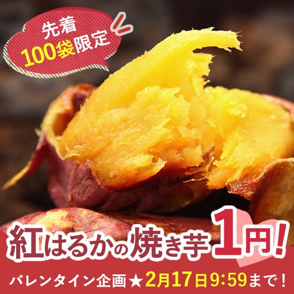  紅はるかの焼き芋 (1本) 【国産 焼きいも 焼芋 やきいも ヤキイモ 紅はるか べにはるか ベニハルカ さつまいも サツマイモ 薩摩芋 スイーツ 個包装 冷凍 冷やし 冷やし焼き芋 冷凍焼き芋 ひんやりスイーツ 限定 1円】