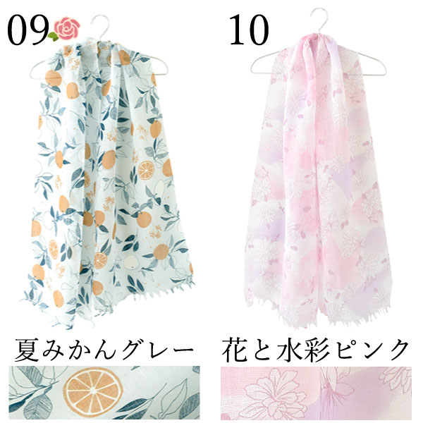 選べる国産麻のストールギフト（シャボンフラワー付） 母の日 プレゼント 実用的 花 ギフト ストール スカーフ ファッション おしゃれ オシャレ かわいい 可愛い レディース 薄手 花束 UVカット 麻 リネン シルク 絹 送料無料 スイーツ お菓子 洋菓子 ギフトセット おいもや