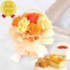 選べるシャボンフラワーギフト（パールアーチブーケ） 母の日 プレゼント 花 ギフト シャボンフラワー フラワーアレンジメント 造花 ブーケ ソープフラワー おしゃれ 可愛い かわいい 送料無料 スイーツ お菓子 洋菓子 ギフトセット おいもや