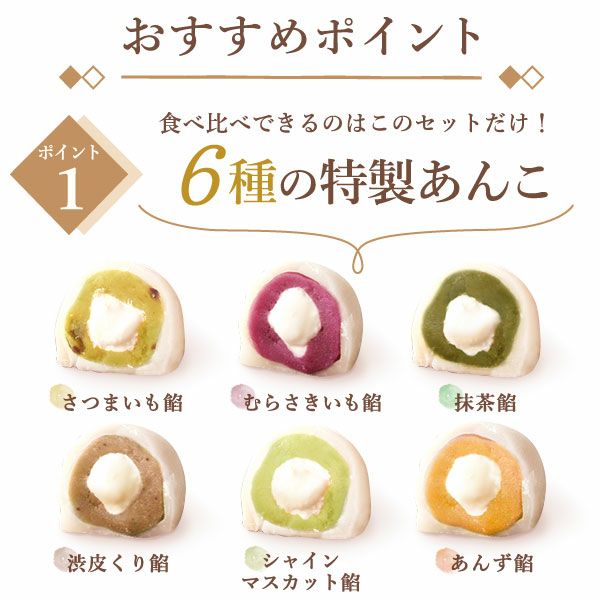 大福食べ比べアソート (6個)プリザーブドフラワー付き 母の日 プレゼント 花 ギフト 大福 お取り寄せ プリザーブドフラワー だいふく 大福もち 冷凍 6種 個包装 食べ比べ フルーツ 詰め合わせ クリーム大福 花以外 送料無料 スイーツ お菓子 和菓子 食べ物 ギフトセット おいもや