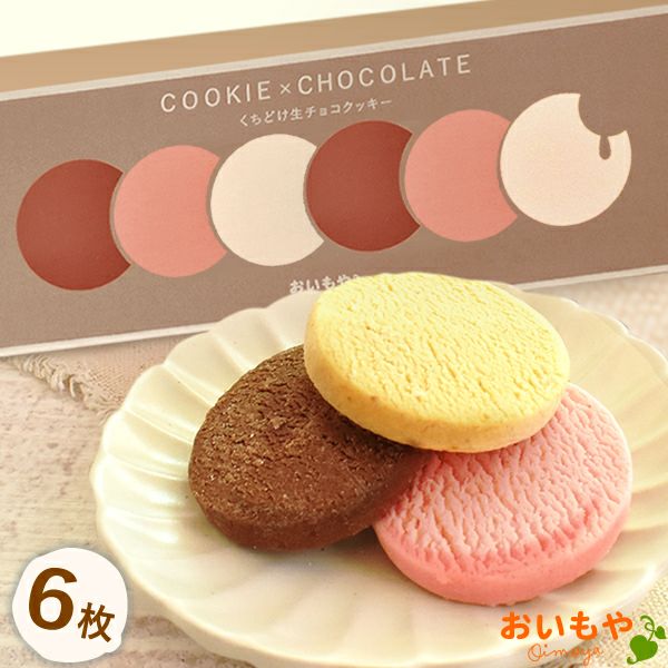 くちどけ生チョコクッキー (6枚) 【ギフト プレゼント スイーツ お菓子 洋菓子 クッキー チョコレート チョコ お祝い 誕生日 お礼 内祝い お見舞い お世話になりました お供え 産休 転勤 結婚式 送別会 お配り プチギフト おしゃれ 可愛い かわいい】 バレンタイン