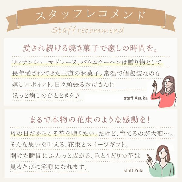 花咲く焼き菓子セレクション (全5種) [フィナンシェ・マドレーヌ・バウムクーヘン]